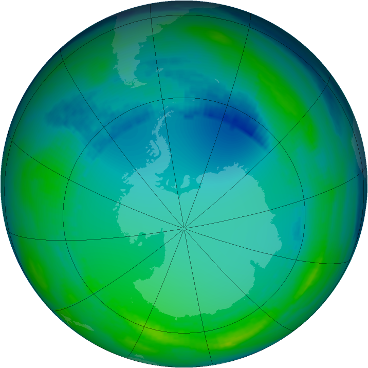Ozone Map 1992-07-23